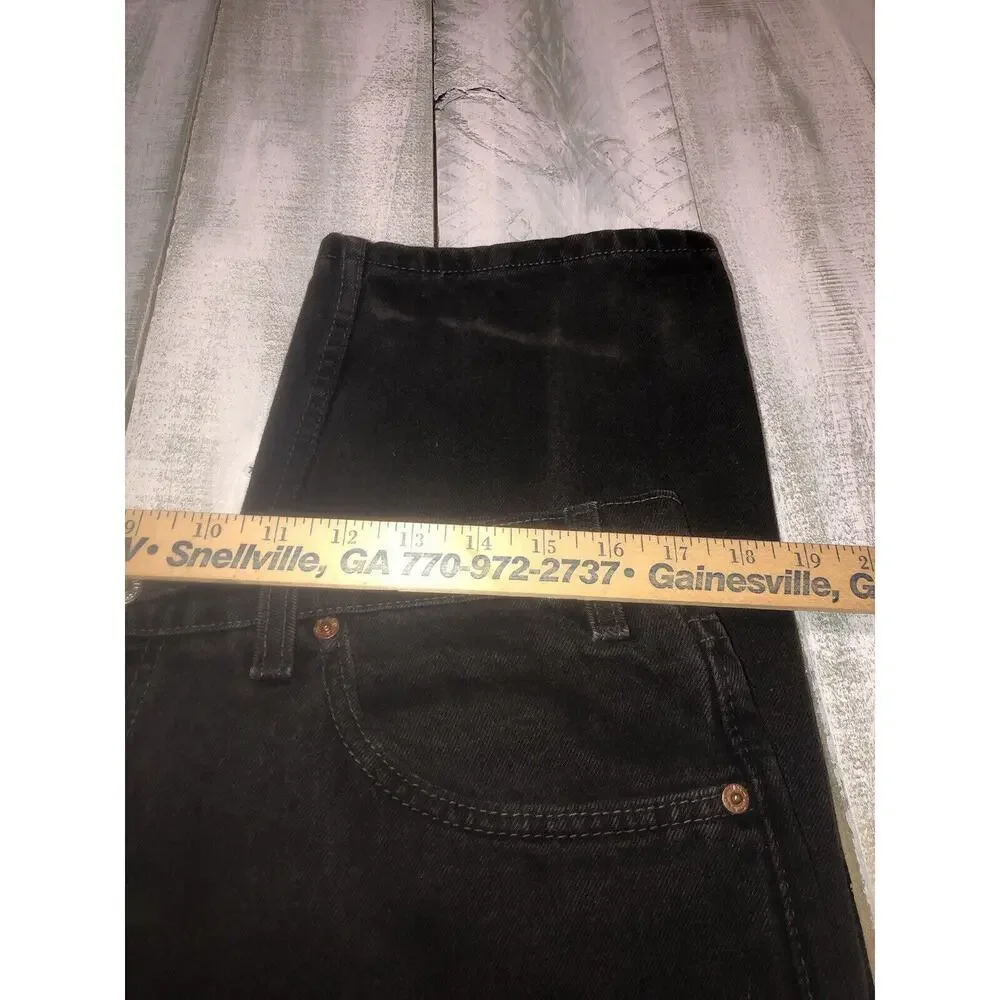 Vintage Levi’s 550 Black Relaxed Fit Denim Jeans Pants Made in Canada Size 36x34